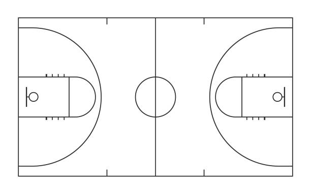 Full basketball court diagram from the manuscript